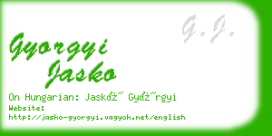 gyorgyi jasko business card