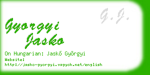 gyorgyi jasko business card